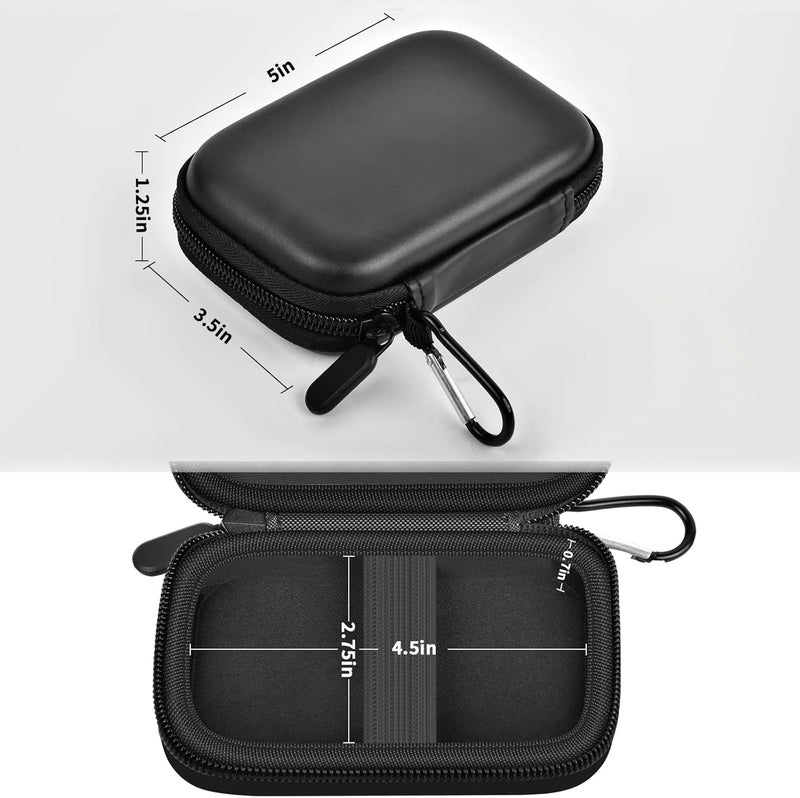 GWCASE Case Compatible with Samsung T9/ T7/ T7 Shield Portable SSD 1TB 2TB 4TB External Hard Drive, Storage Travel Carrying Holder Organizer for Solid State Drives & USB Cable (Box Only)-Black - Image 4